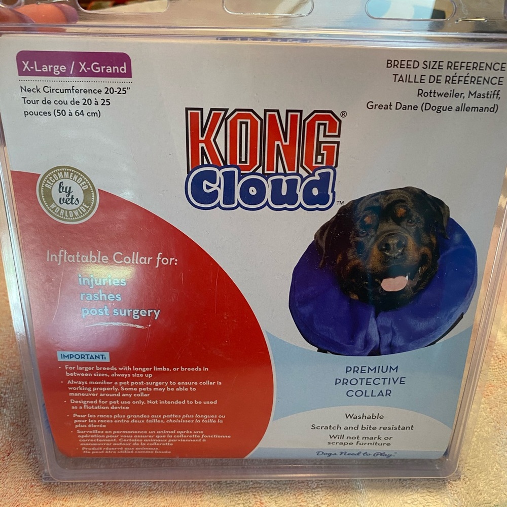 XL inflatable dog cone collar